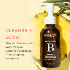 One Love Organics – démaquillage-huile-visage, dissolution efficace du maquillage et SPF.