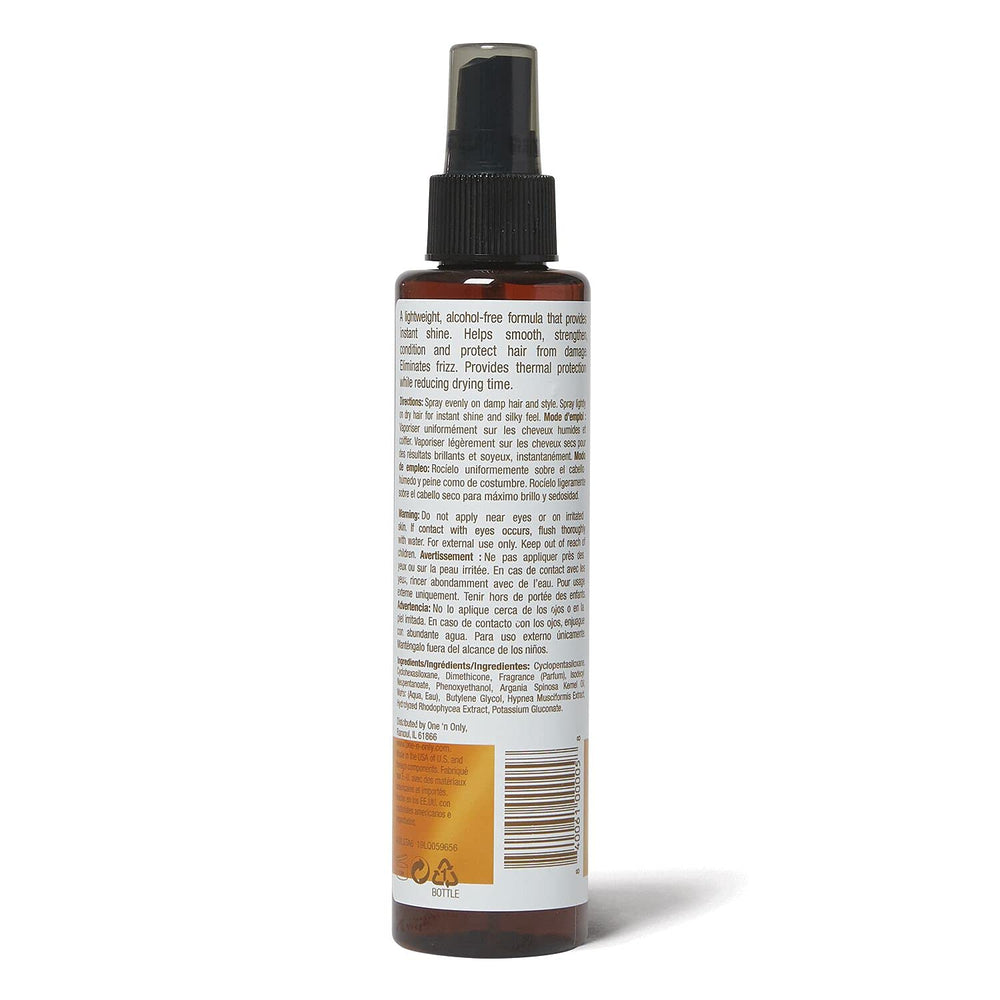 One 'N Only aceite de argán spray brillo en botella 2, brillo y suavidad para el cabello
