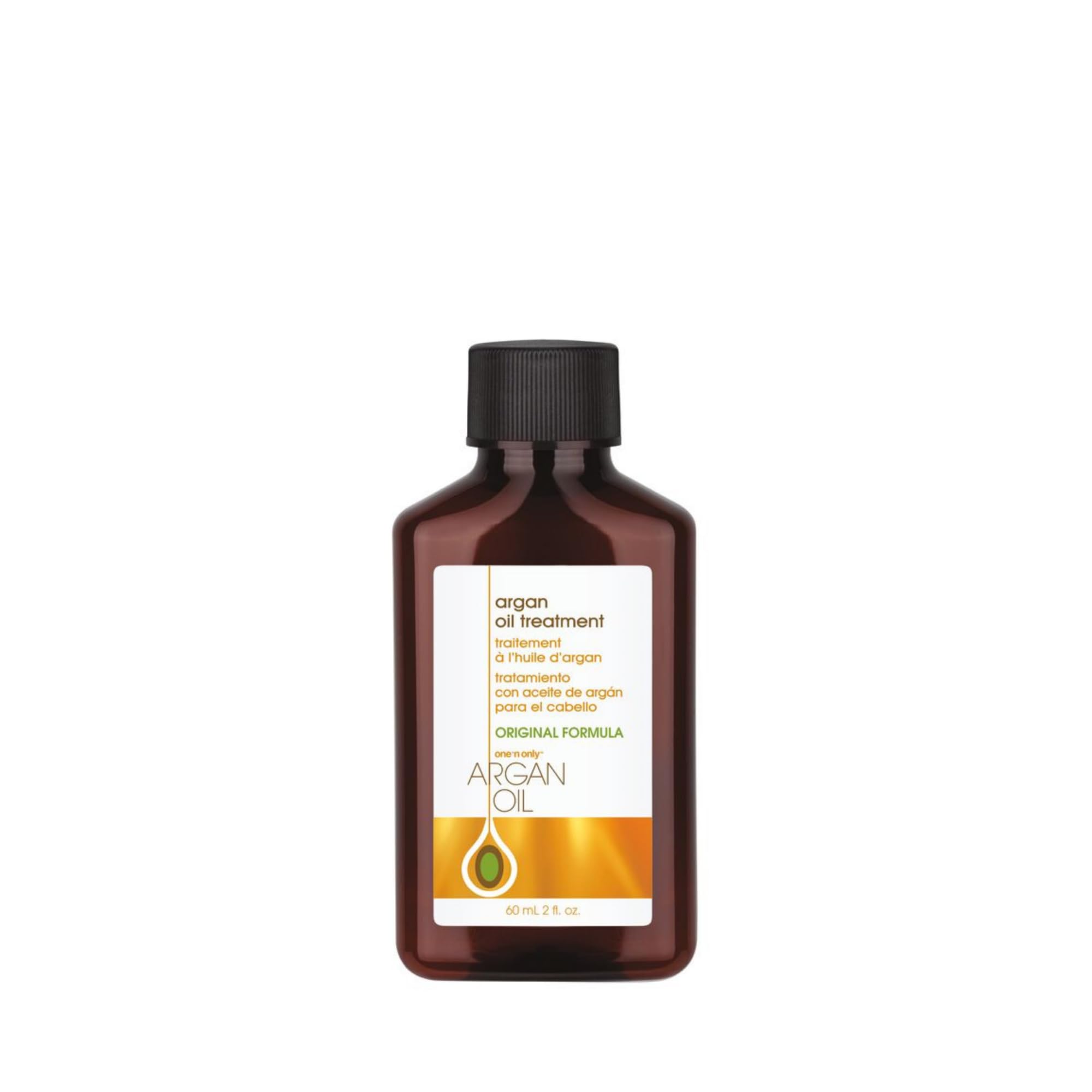 One 'N Only Argan Oil, tratamiento ligero para cabello natural, absorción rápida sin grasa.