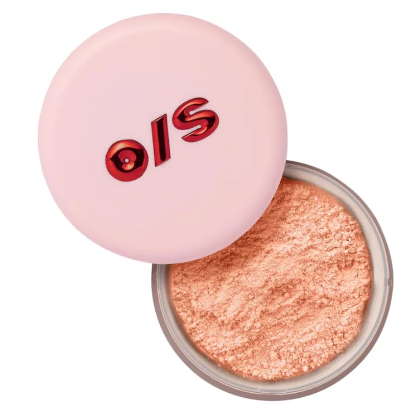 One Size Patrick Starrr Ultra Peach: polvo fijador de textura fina para acabado suave.