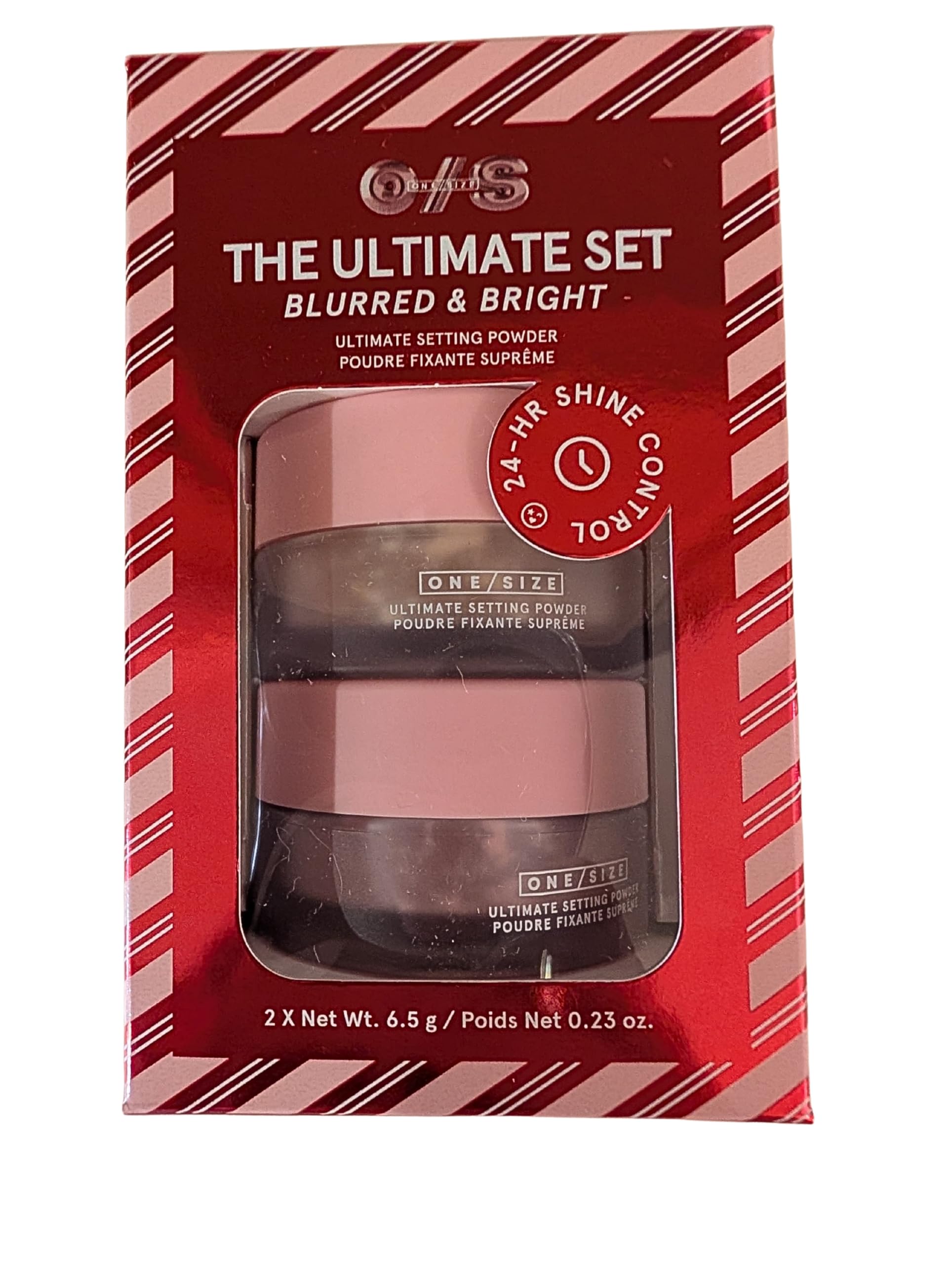 ONE/SIZE poudre Ultra Pink – éclaircissement ciblé et retouche rapide du maquillage.