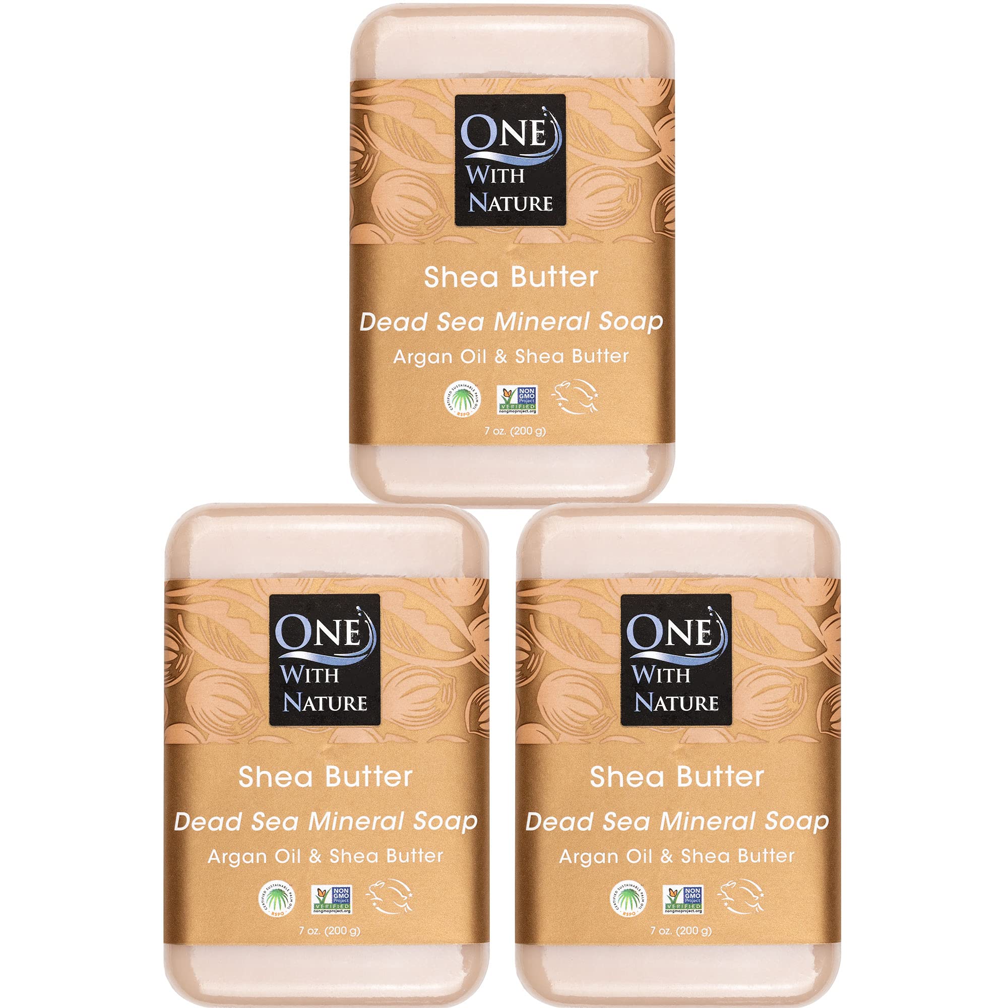 One With Nature Jabón Sal Mar Barra: exfoliación suave para piel renovada.