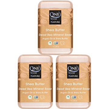 One With Nature Jabón Sal Mar Barra: exfoliación suave para piel renovada.