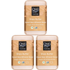 One With Nature Jabón Sal Mar Barra: exfoliación suave para piel renovada.