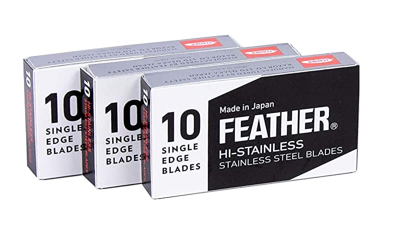Bac-lames-recyclable Feather FHS-10 OneBlade, tri facile des lames usagées.