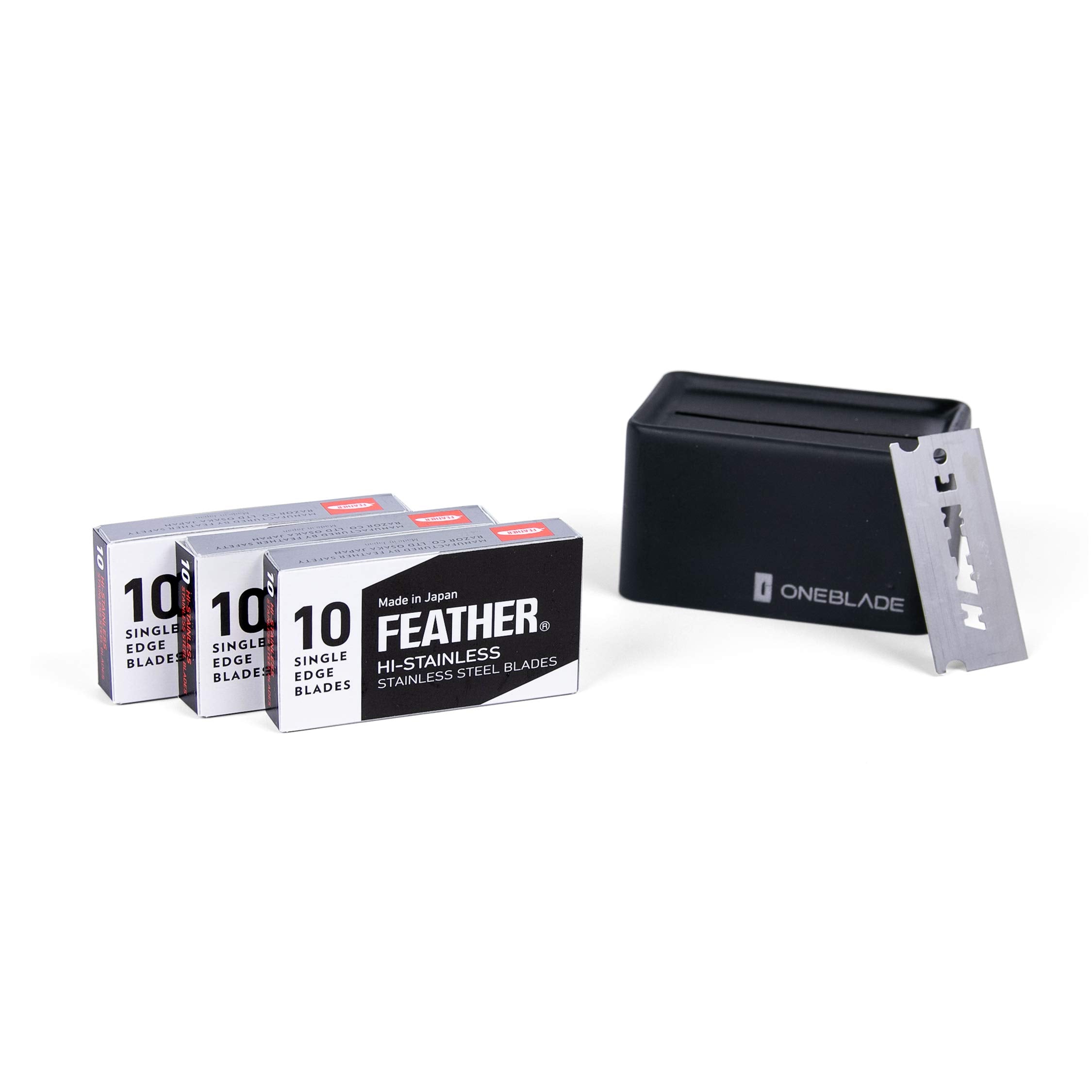 Lame Feather FHS-10 OneBlade, rasoir de précision pour un rasage net.
