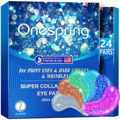 Onespring parches de gel para ojos, relajan la mirada cansada y reducen la hinchazón.