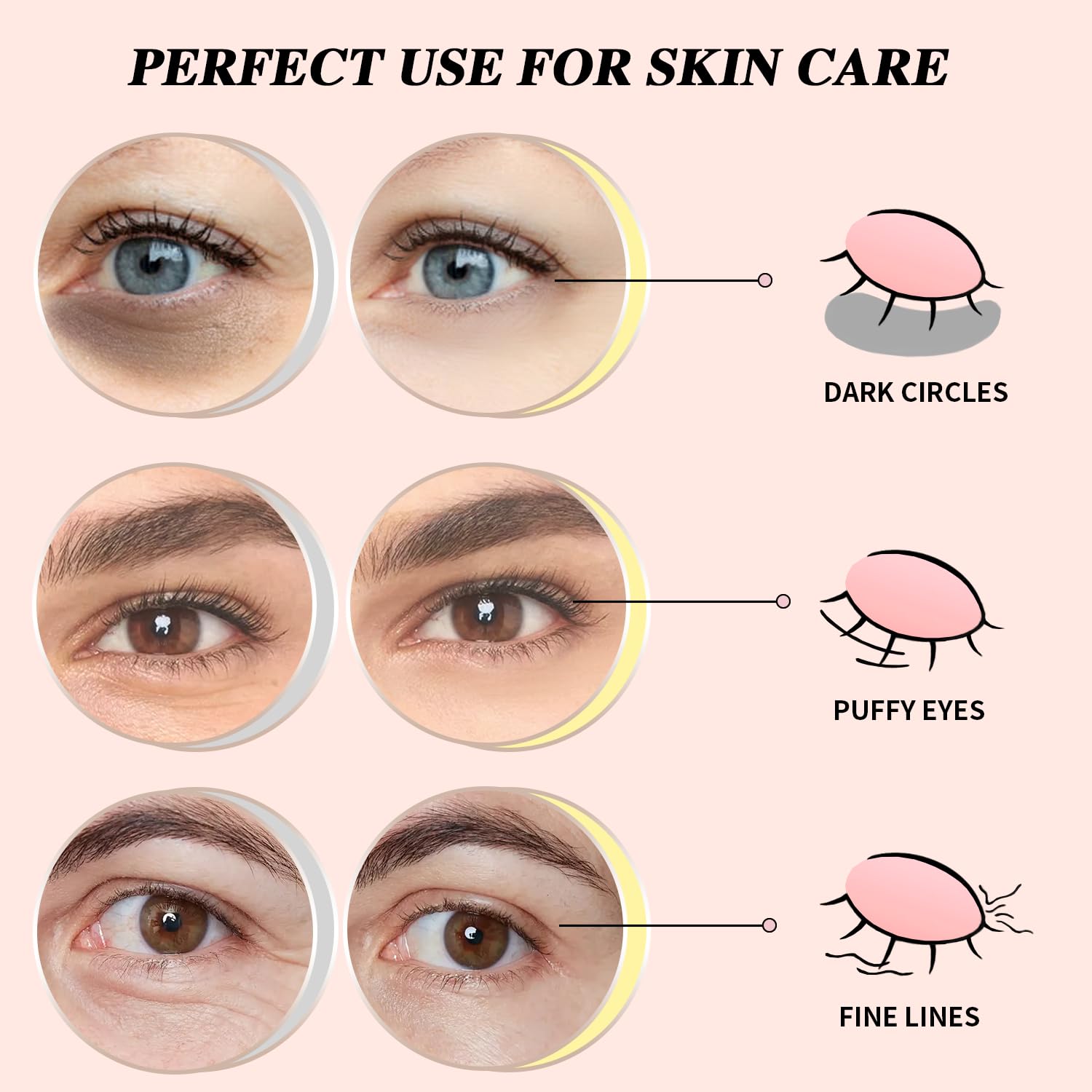 Parches Ojos Onespring, aplicación rápida para una mirada más fresca.