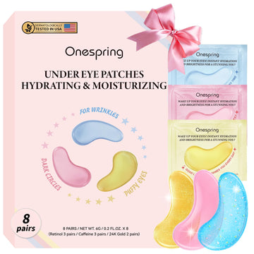 Onespring parches ojos oro 24K para revitalizar la mirada