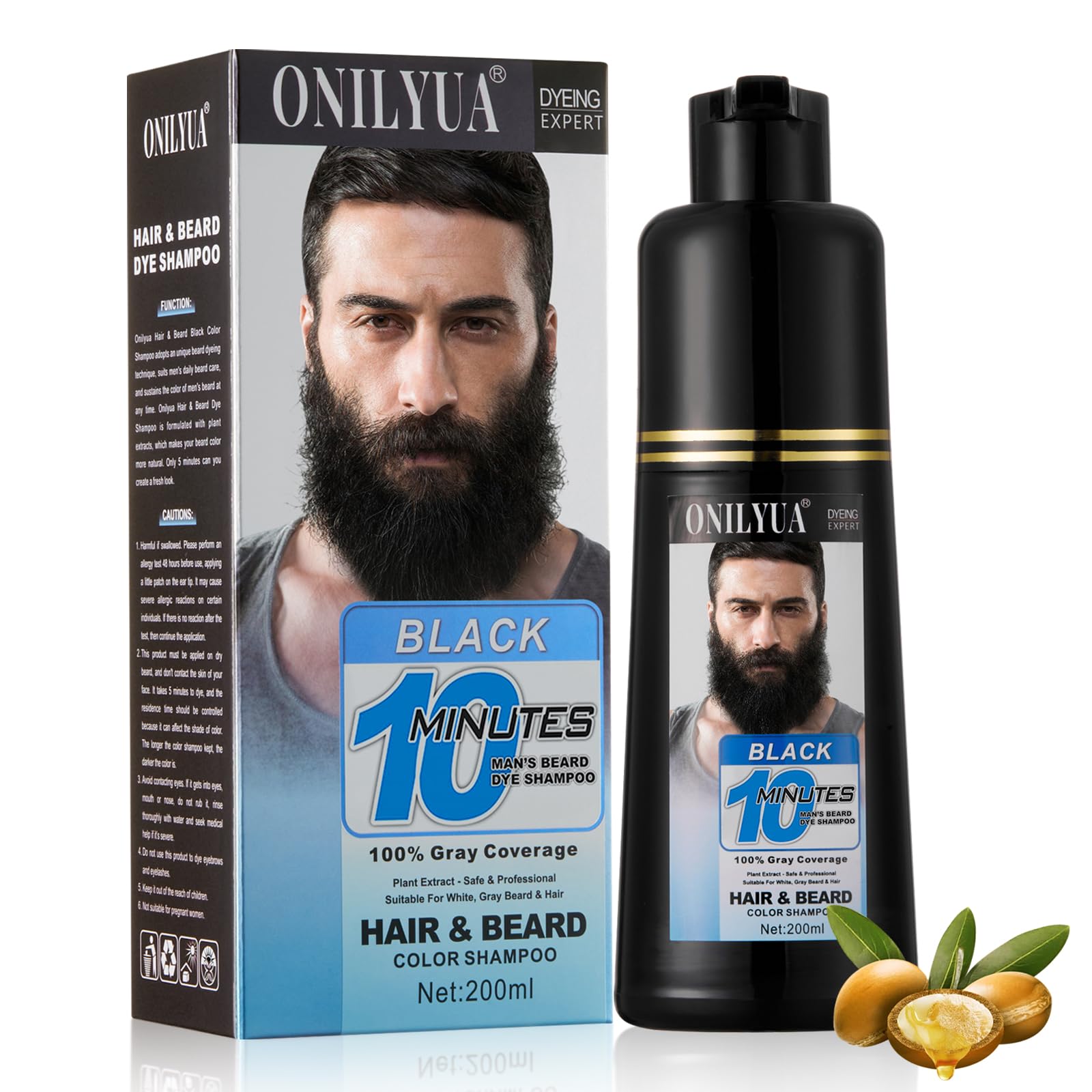 Onilyua Barba Negra 3 en 1: cobertura rápida de canas