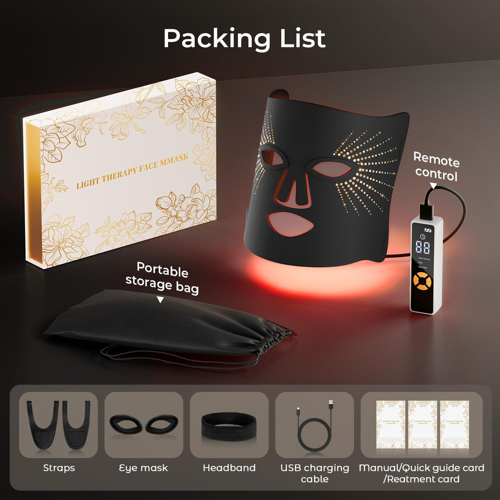 ONLUKY mascarilla LED silicona uso en casa para cuidado suave.