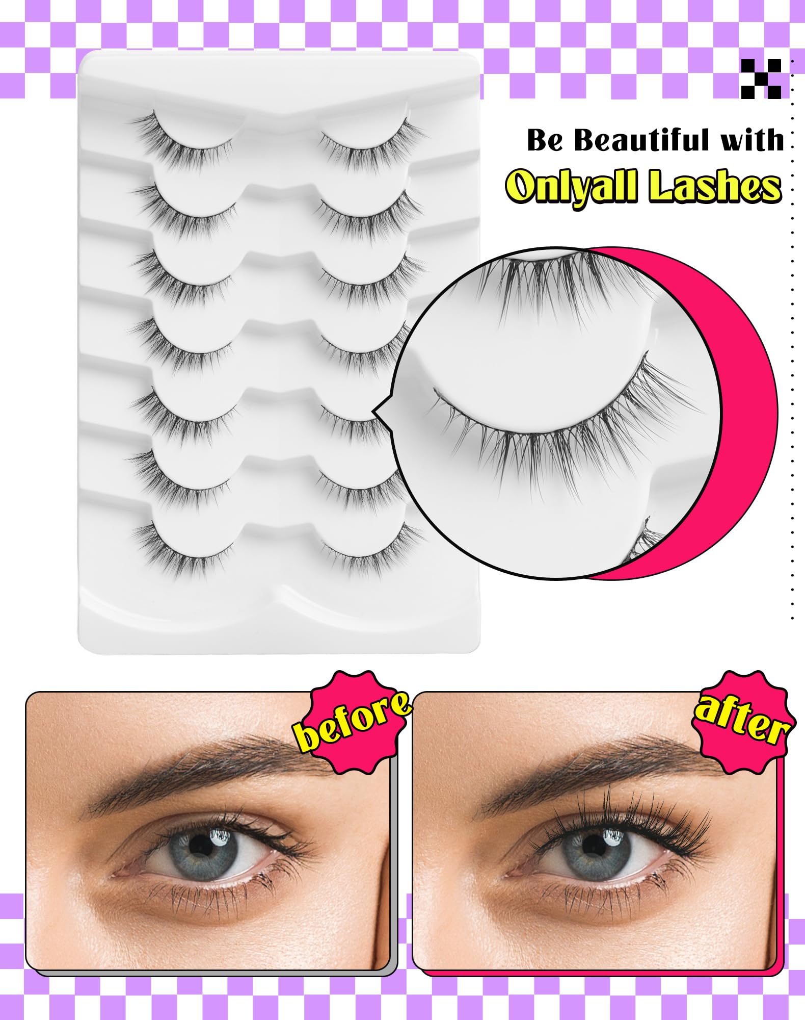 Onlyall ajuste para todos los tipos de ojos con forma estable
