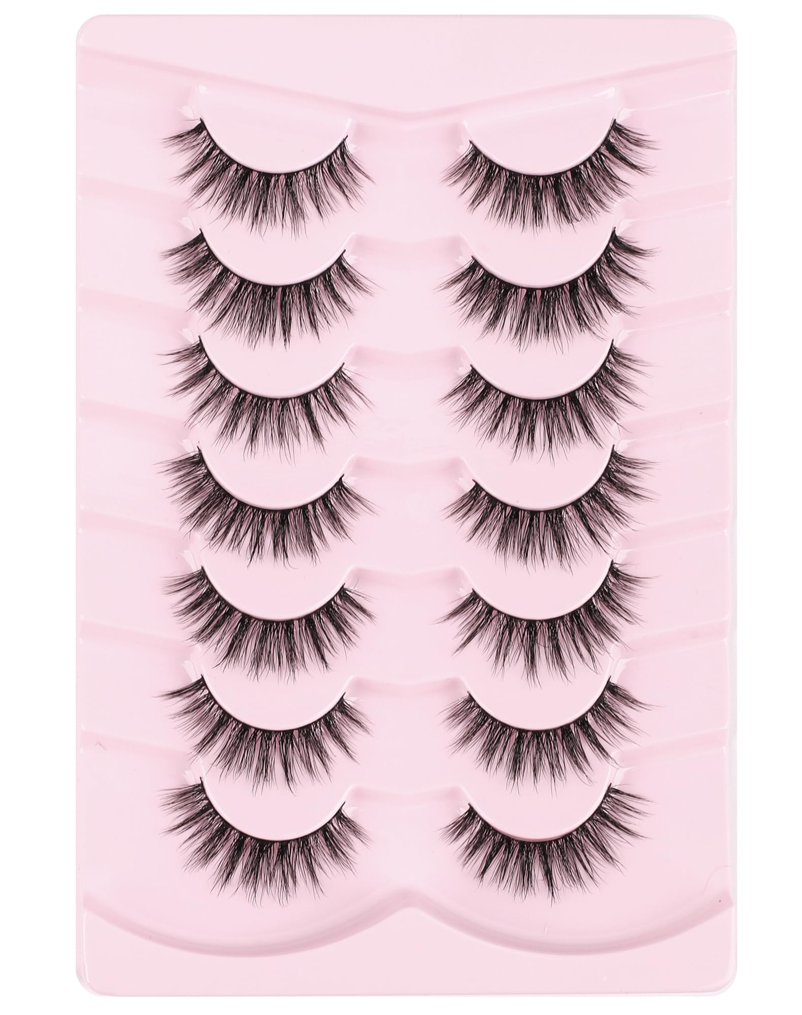Onlyall Pestañas Naturales Wispy — reutilizables hasta 15-20 veces con cuidado.