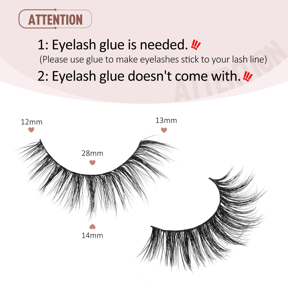 Onlyall Pestañas Naturales Wispy — sensación ligera para todo el día.