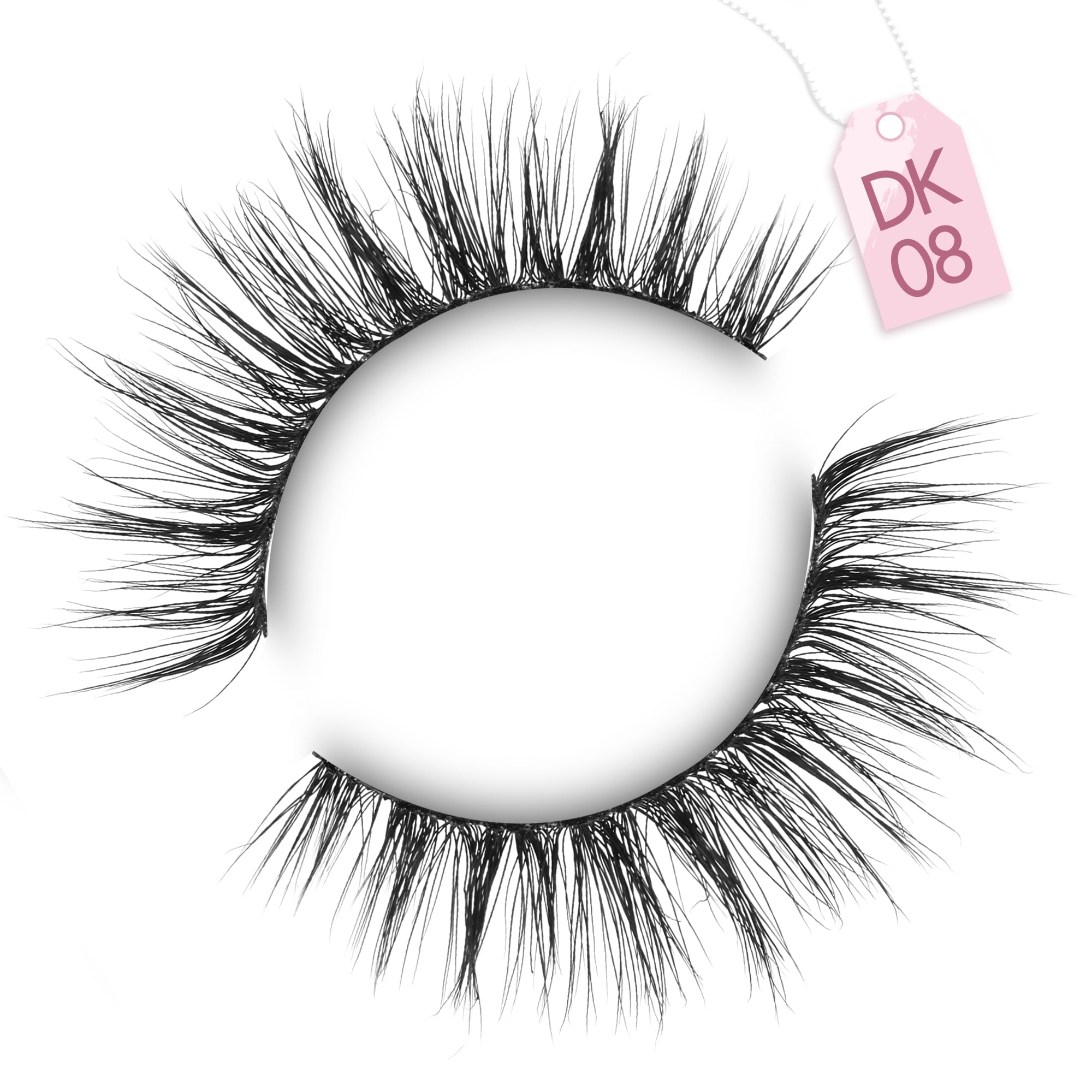 Onlyall Pestañas Naturales Wispy — fibra superfina para un acabado ligero.