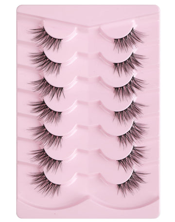 Onlyall pestanas parciales efecto pluma para look suave.