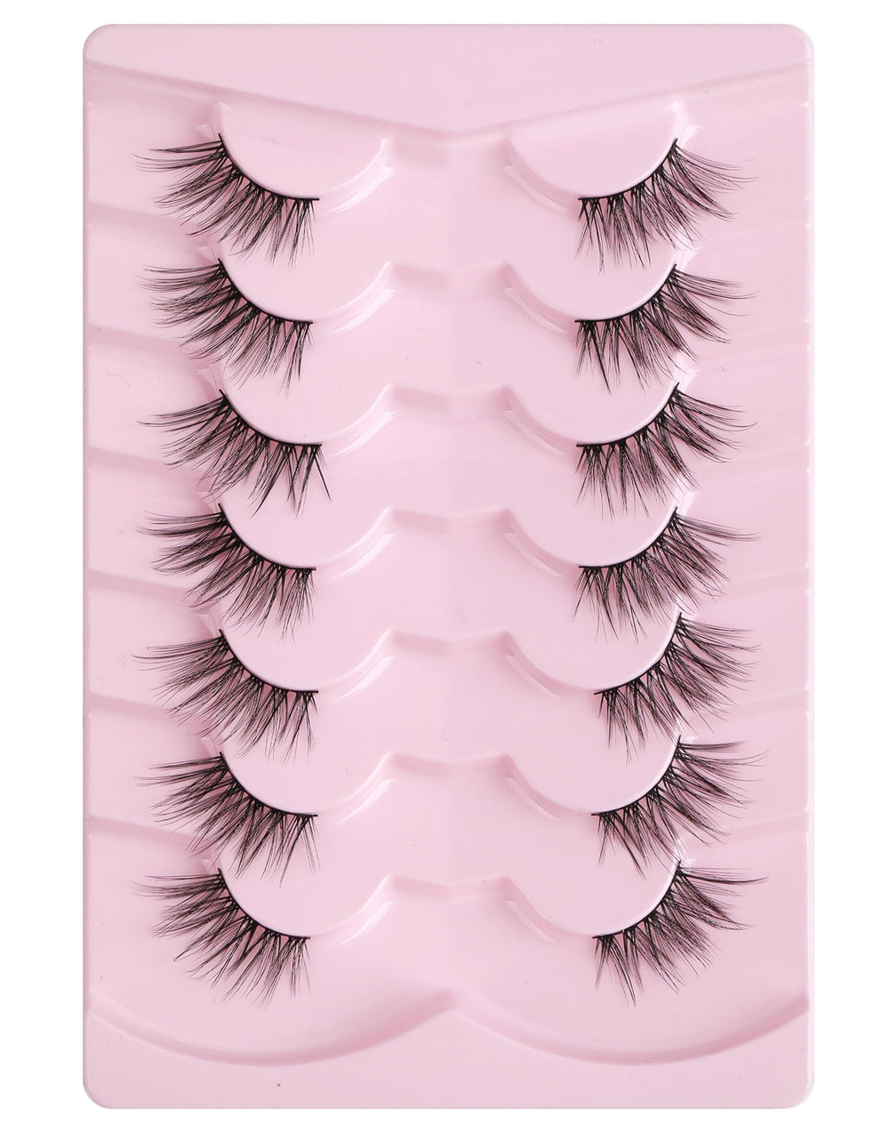 Onlyall pestanas parciales efecto pluma para look suave.