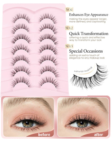Onlyall Wispy Lashes con textura de seda para un aspecto definido y suave.
