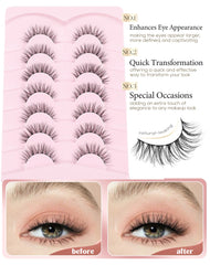 Onlyall Wispy Lashes con textura de seda para un aspecto definido y suave.