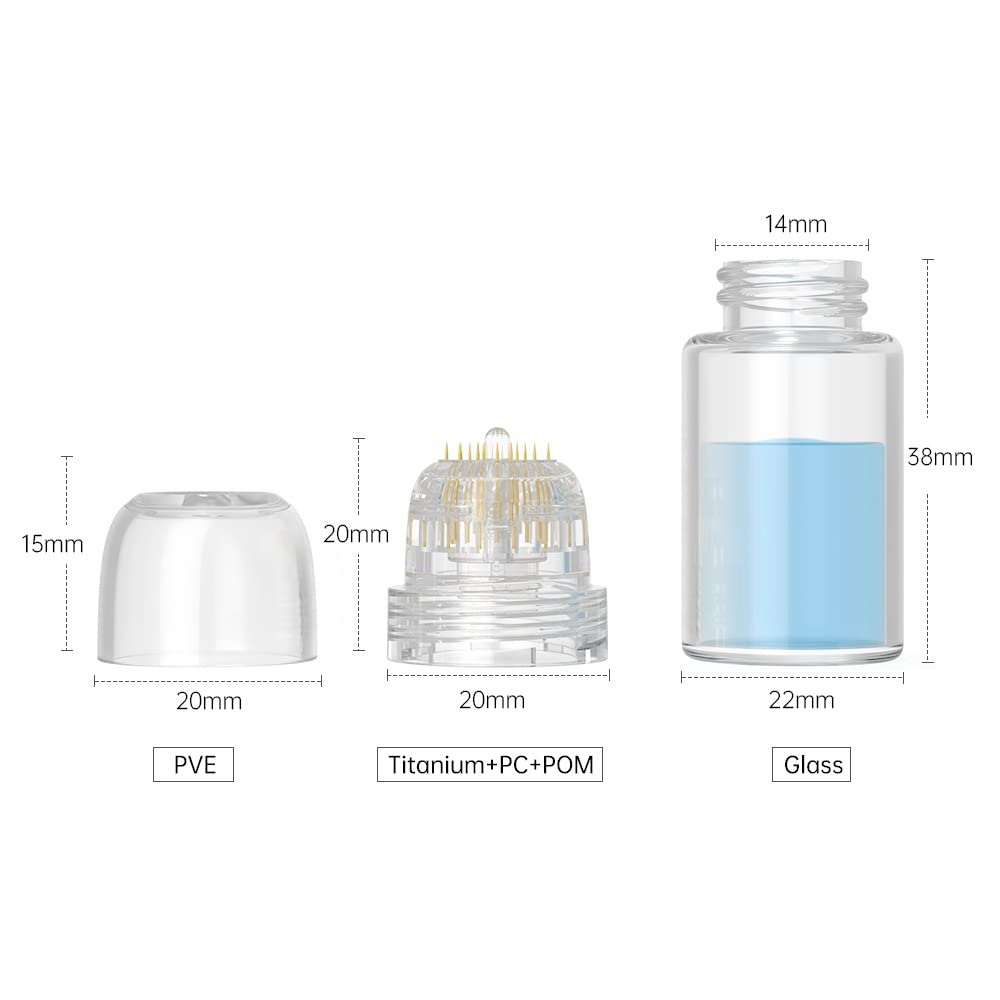 Vial Hydra Needle con capacidad de 5ml para tratamientos específicos.