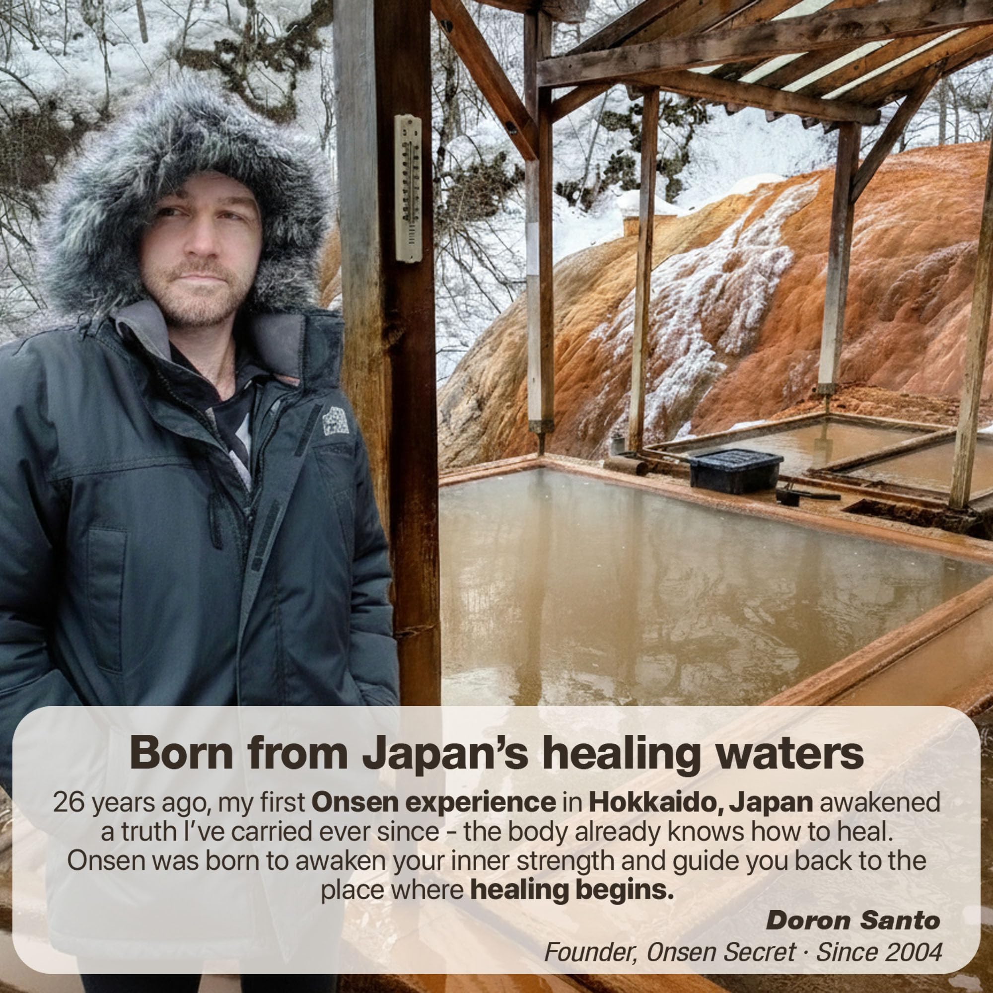 Onsen Secret aplicación diaria, rutina fácil para uñas y cutículas saludables.