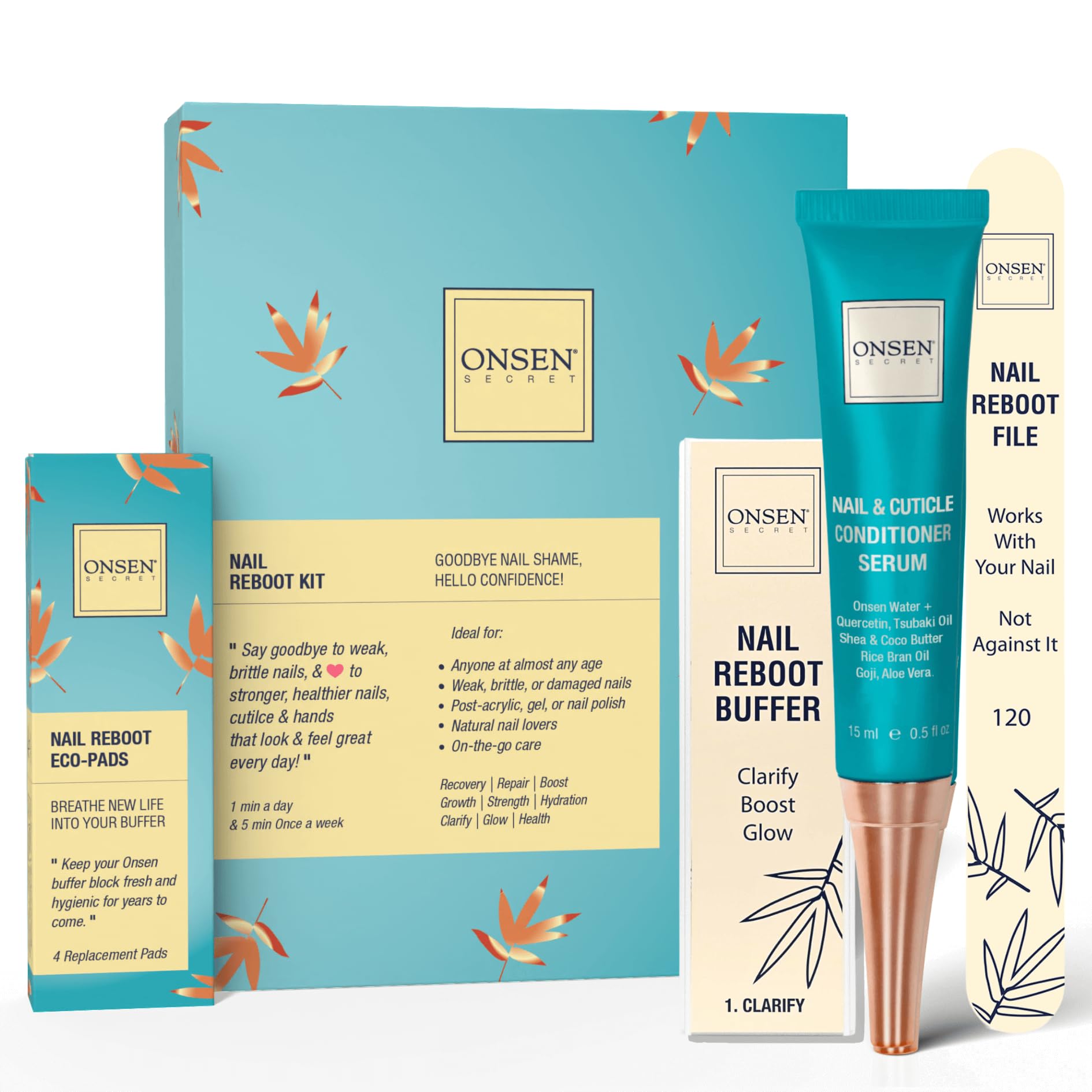 Onsen Secret Serum Enzima Original, aplicación suave para uñas y cutículas