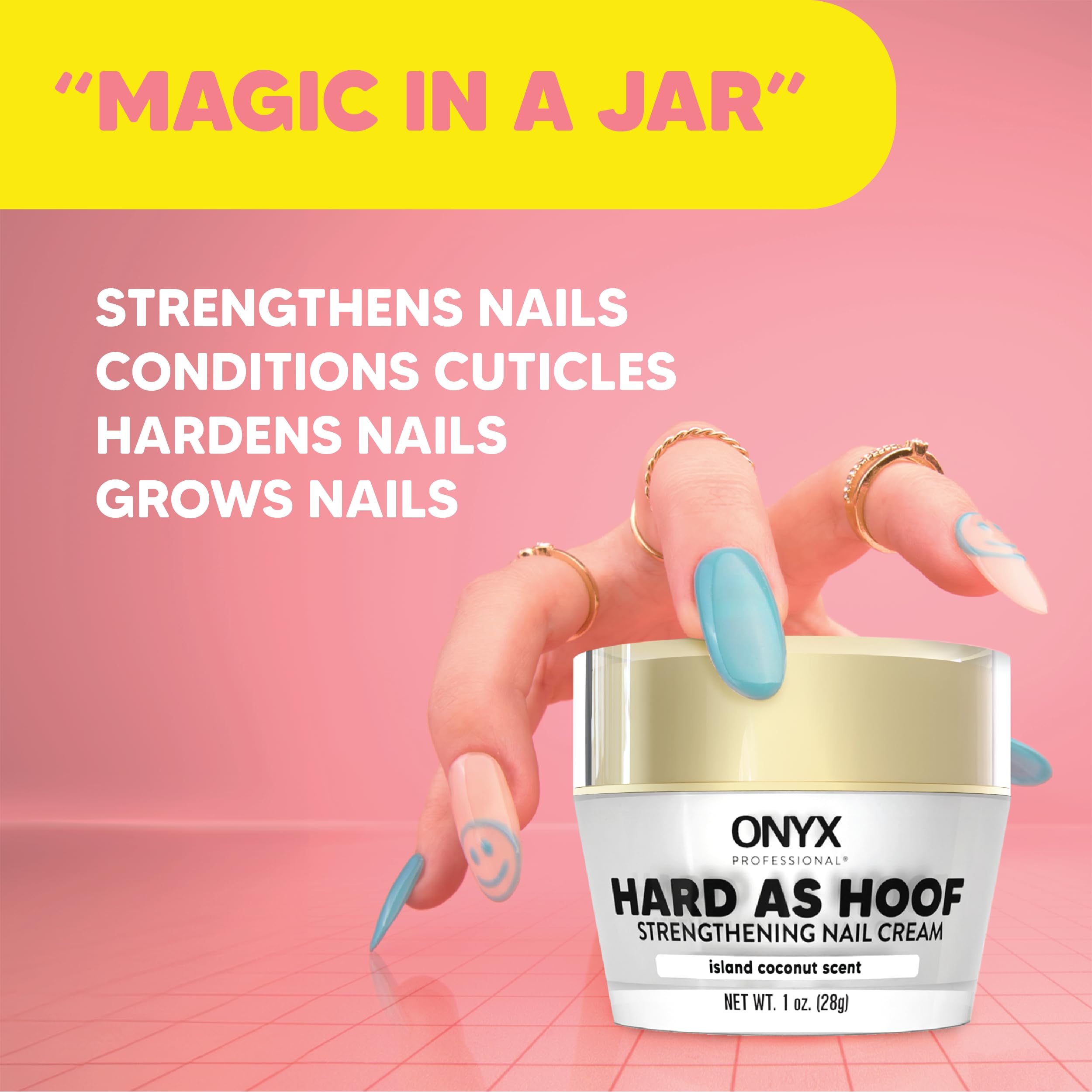 Onyx Professional Hard as Hoof favorece crecimiento de uñas fuertes y duraderas.