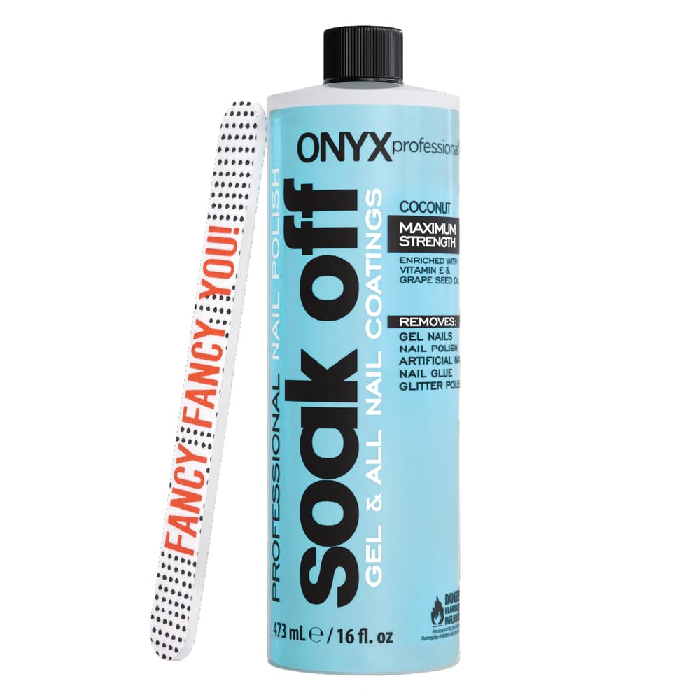 Onyx Professional quita esmalte coco en botella removedor para uso en casa