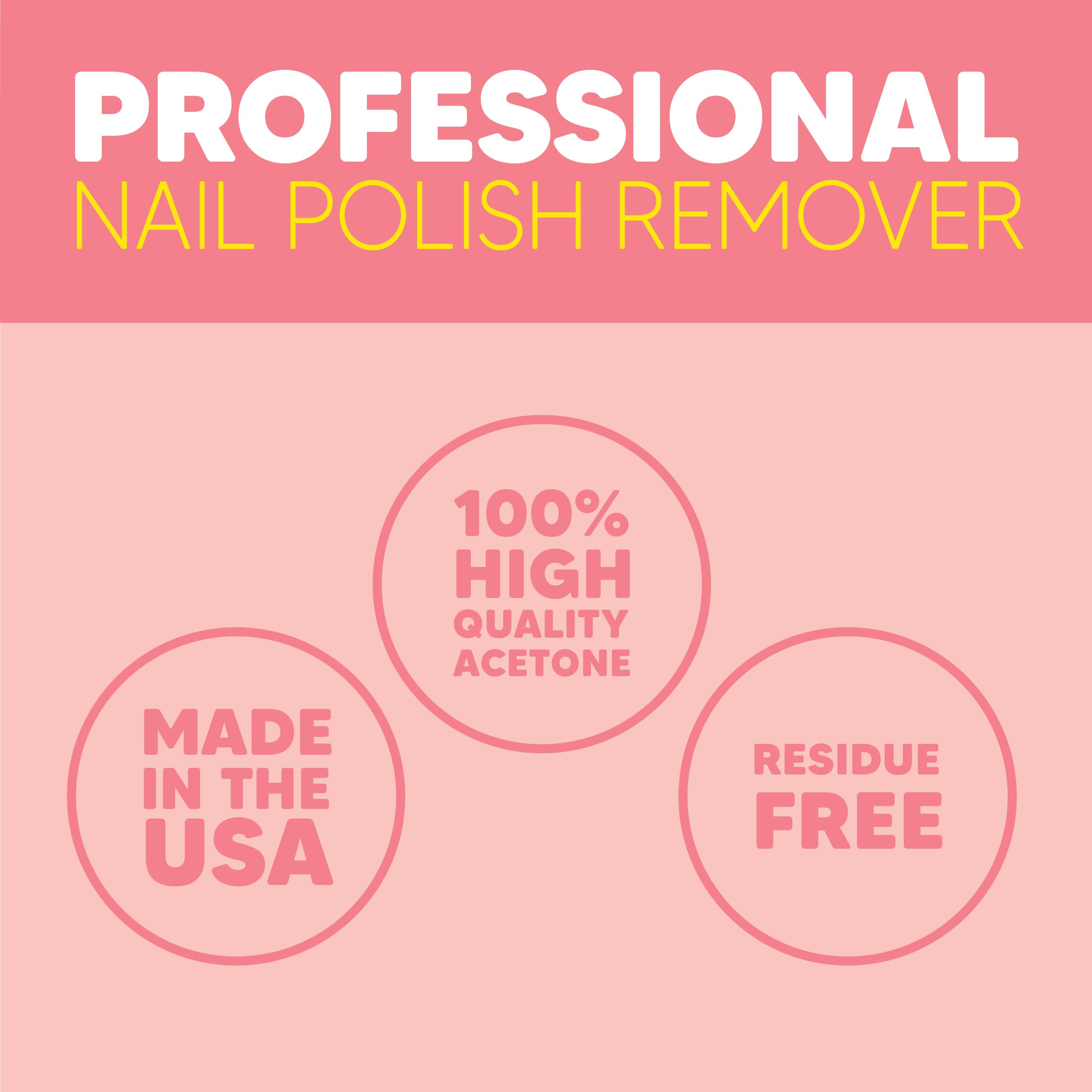 Onyx Professional removedor de esmalte glitter con acetona pura