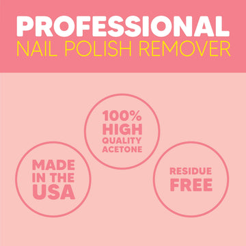 Onyx Professional removedor de esmalte glitter con acetona pura