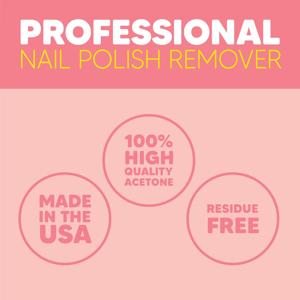 Onyx Professional removedor de esmalte glitter con acetona pura