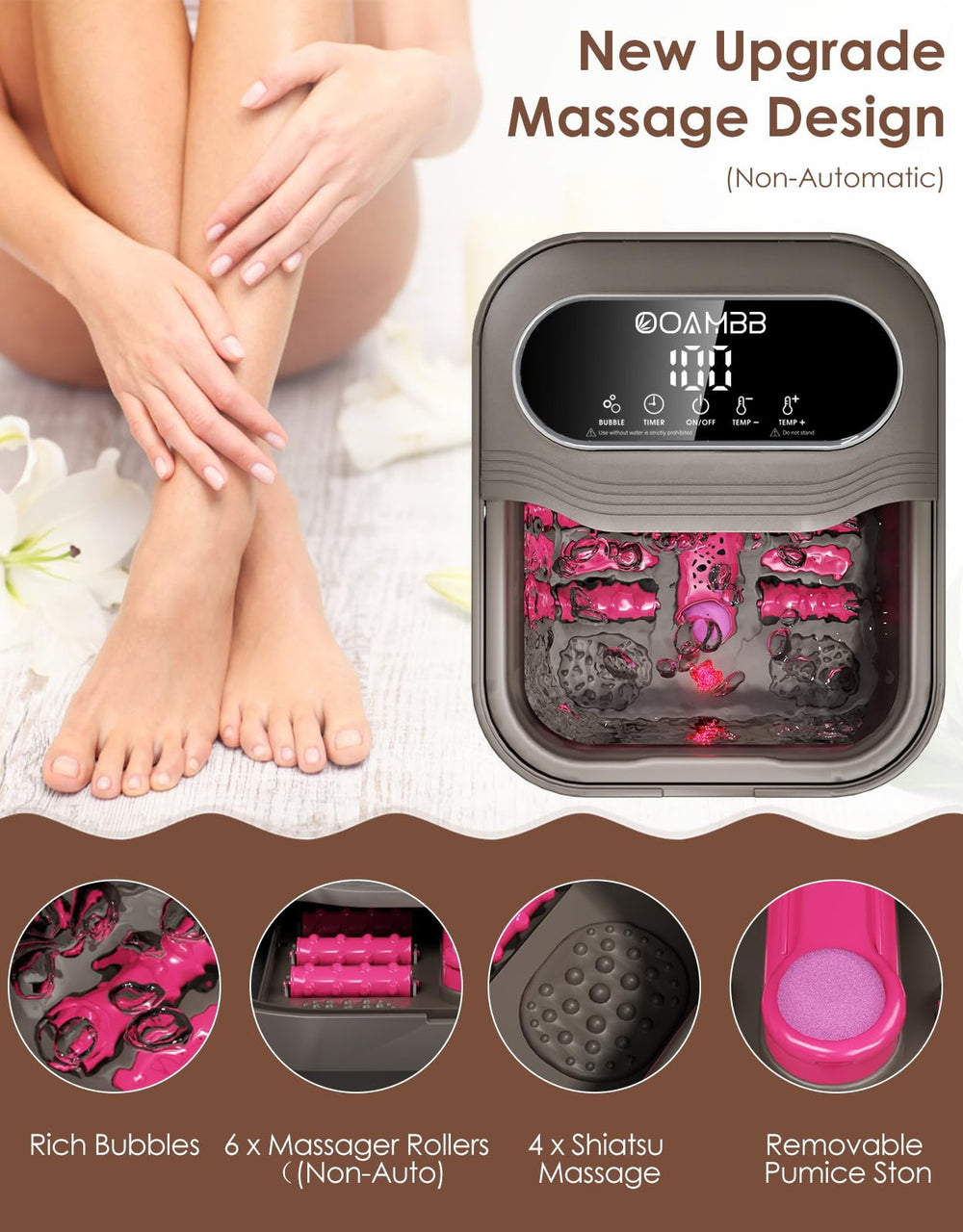 OOAMBB Spa con temporizador ajustable para experiencias personalizadas