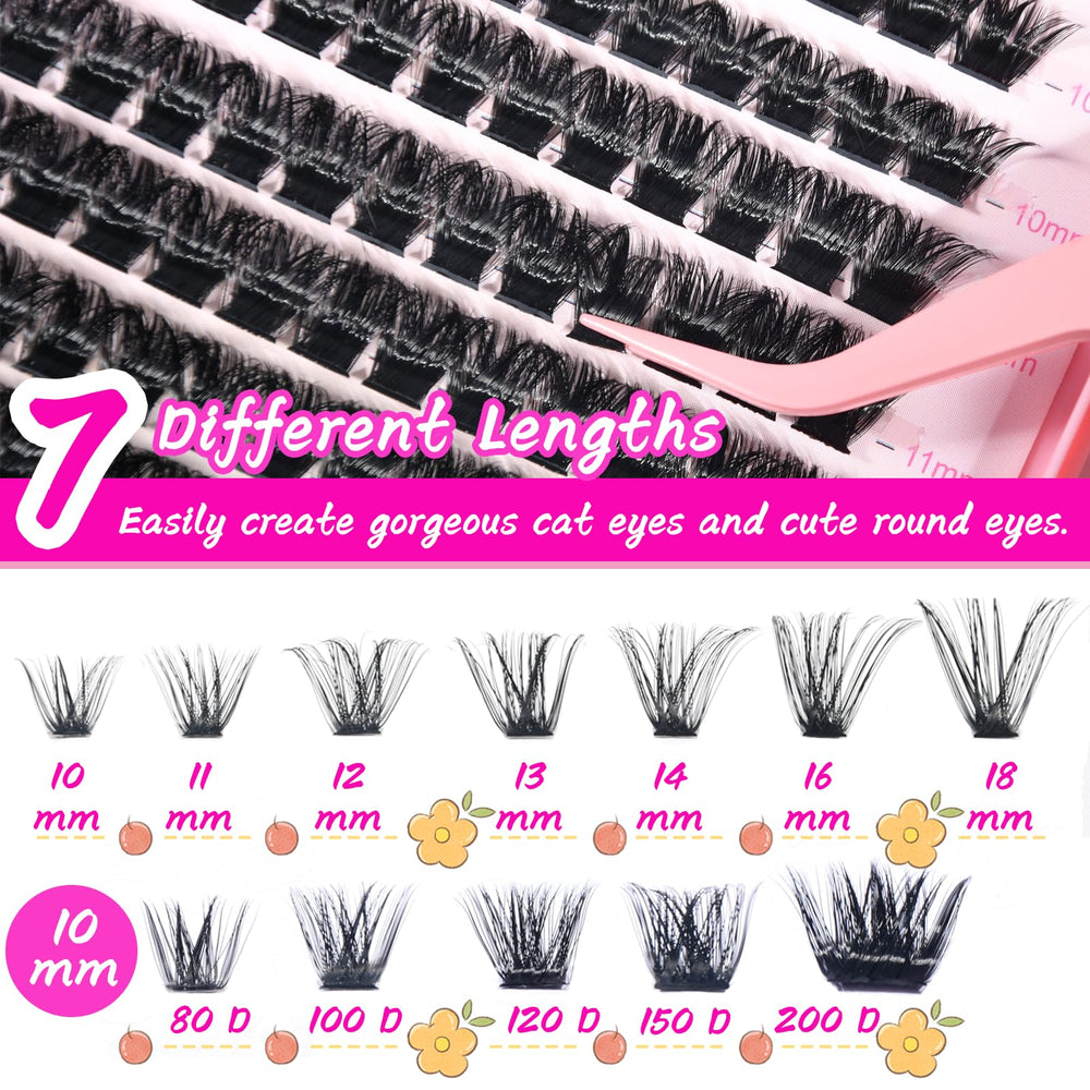 Retiro cuidadoso de Manga Lash Clusters de OOPPOO para conservar las pestañas