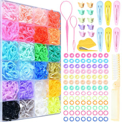 Accesorios de OOPPOO: gomas de pelo 36 colores para peinados variados
