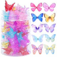 Pinzas mariposa brillantes de OOPPOO para peinados diarios y coloridos