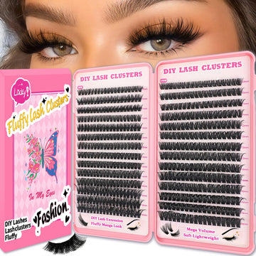 Pestañas Manga Lash Clusters de OOPPOO, kit para volumen intenso y definido