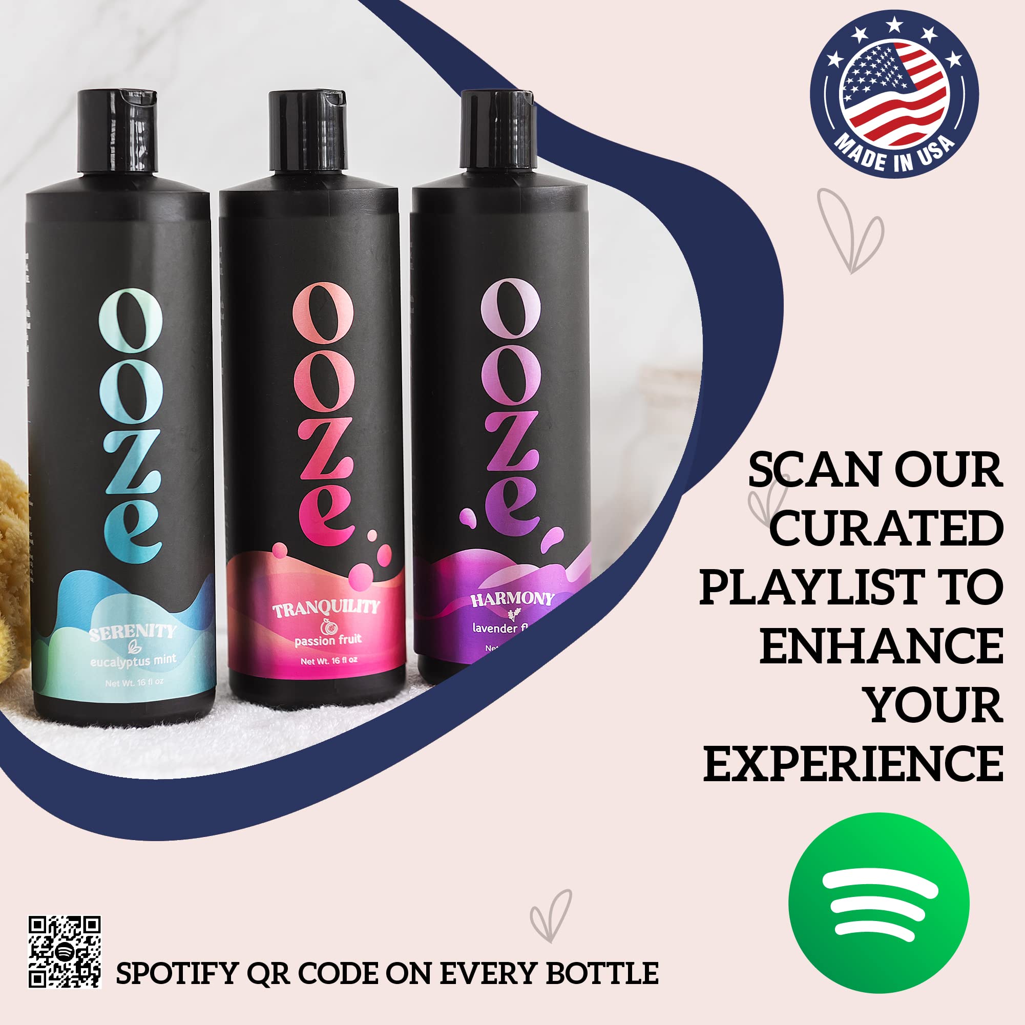 OOZE Regalo de baño lujoso para disfrutar en pareja