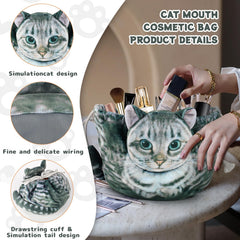 Openhahaha bolsa viaje maquillaje con diseño gato para llevar