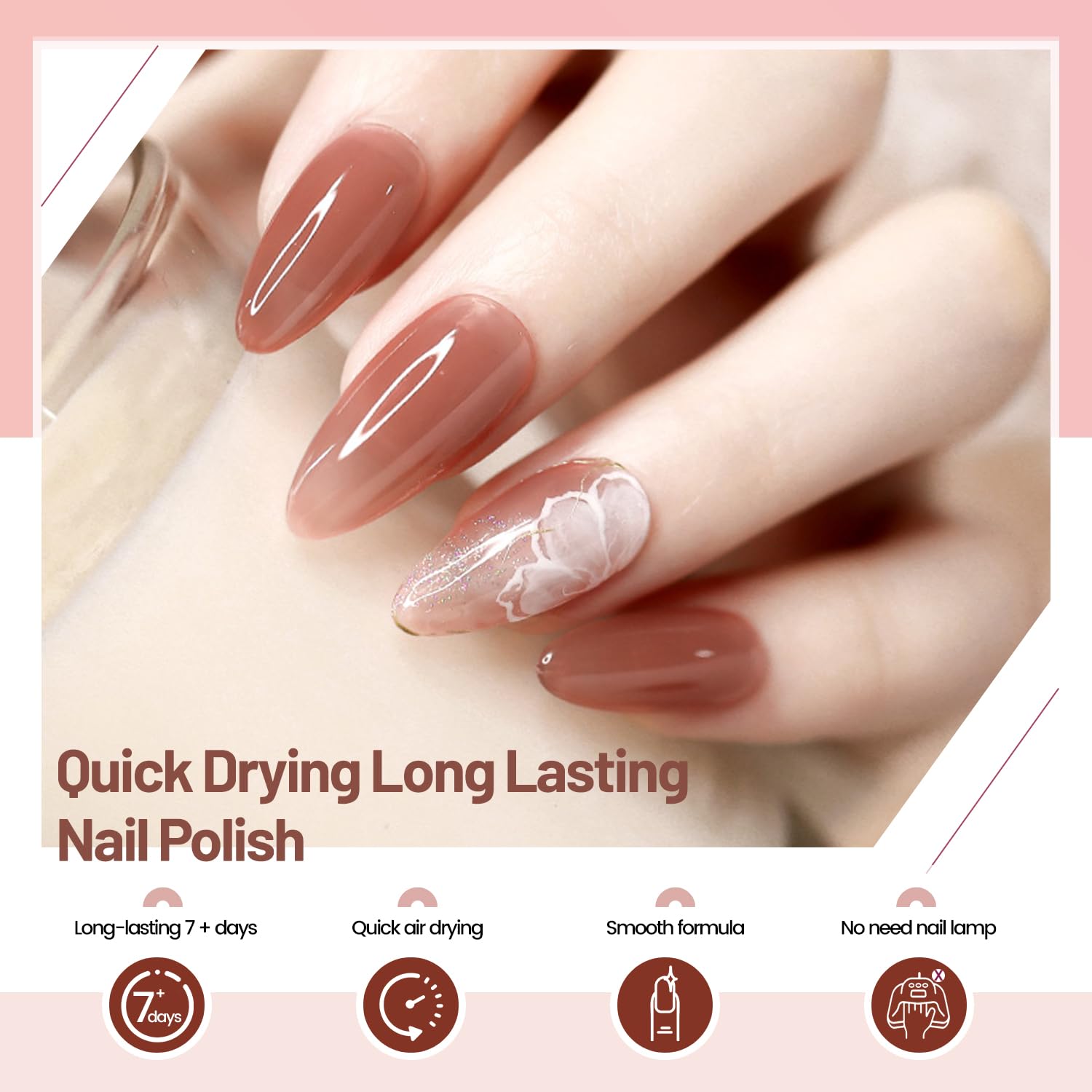 OpenLive Esmalte Jelly con cepillo de deslizamiento fácil para aplicación uniforme