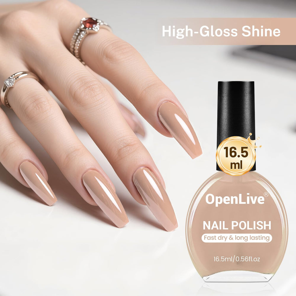 OpenLive Esmalte Nude Pink, base para arte de uñas y francés.