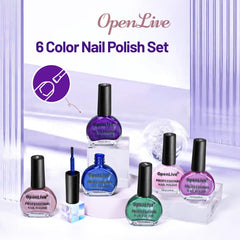 OpenLive esmalte azul profundo, tono intenso para estilo elegante.