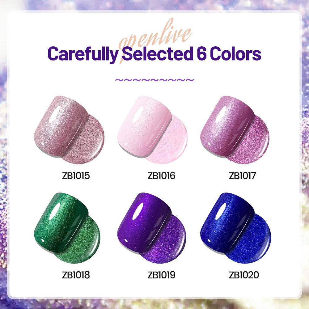 OpenLive esmalte rosa con brillo, acabado atractivo para eventos.