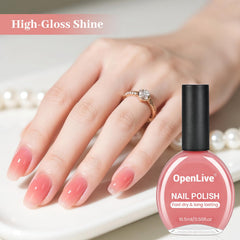 OpenLive esmalte jelly rosa: secado rápido sin lámpara para uso rápido.
