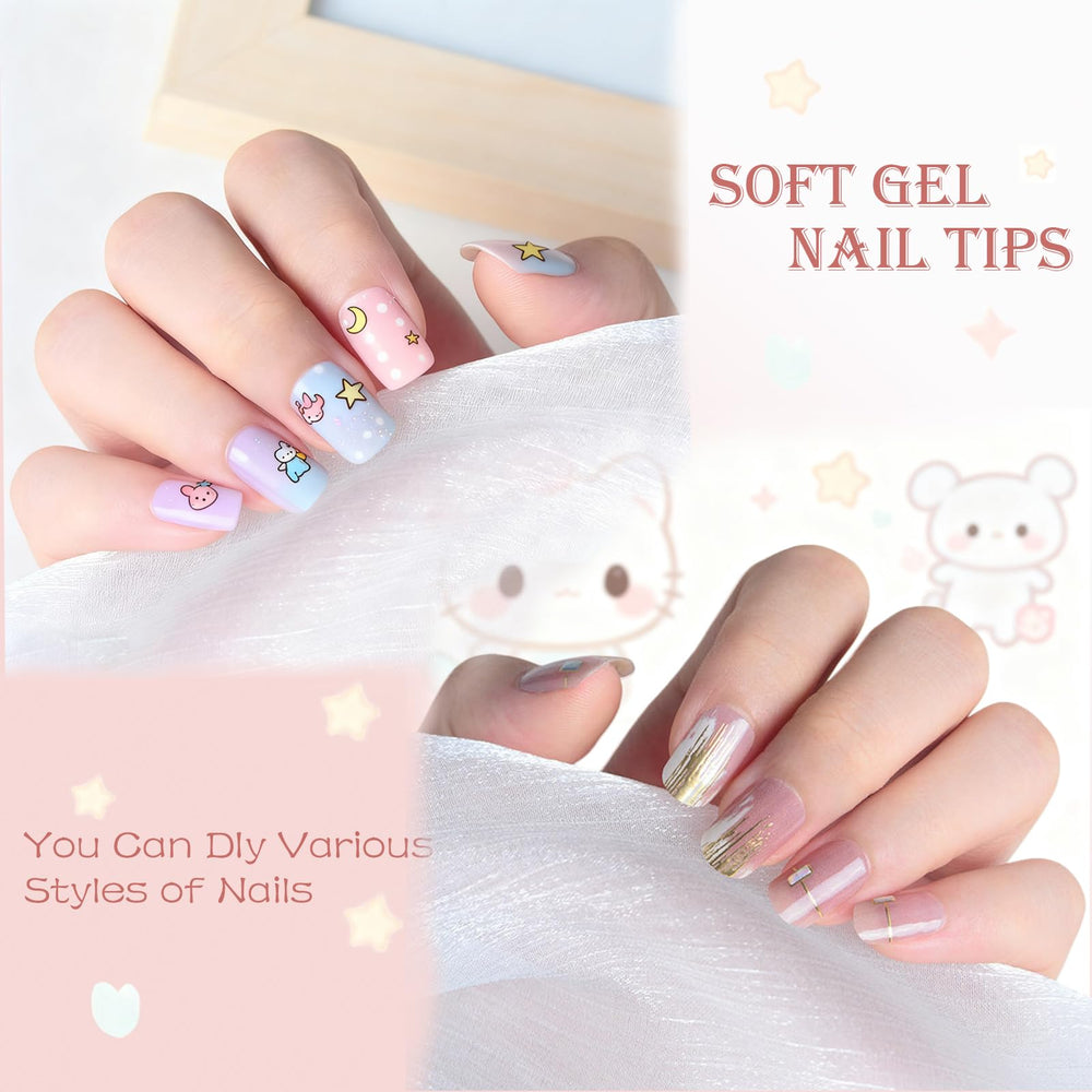 OPkssnails uñas infantiles corte corto para manos pequeñas