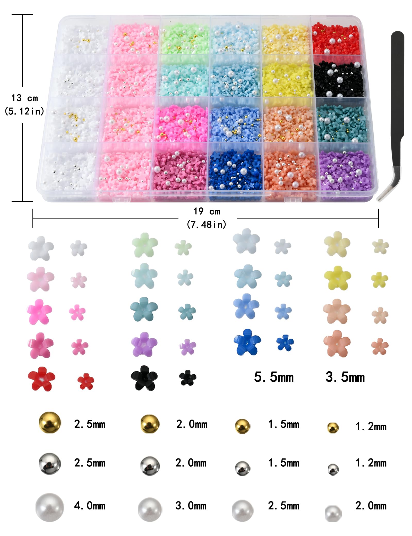 OPMADM cuentas de caviar para uñas, textura suave y brillo