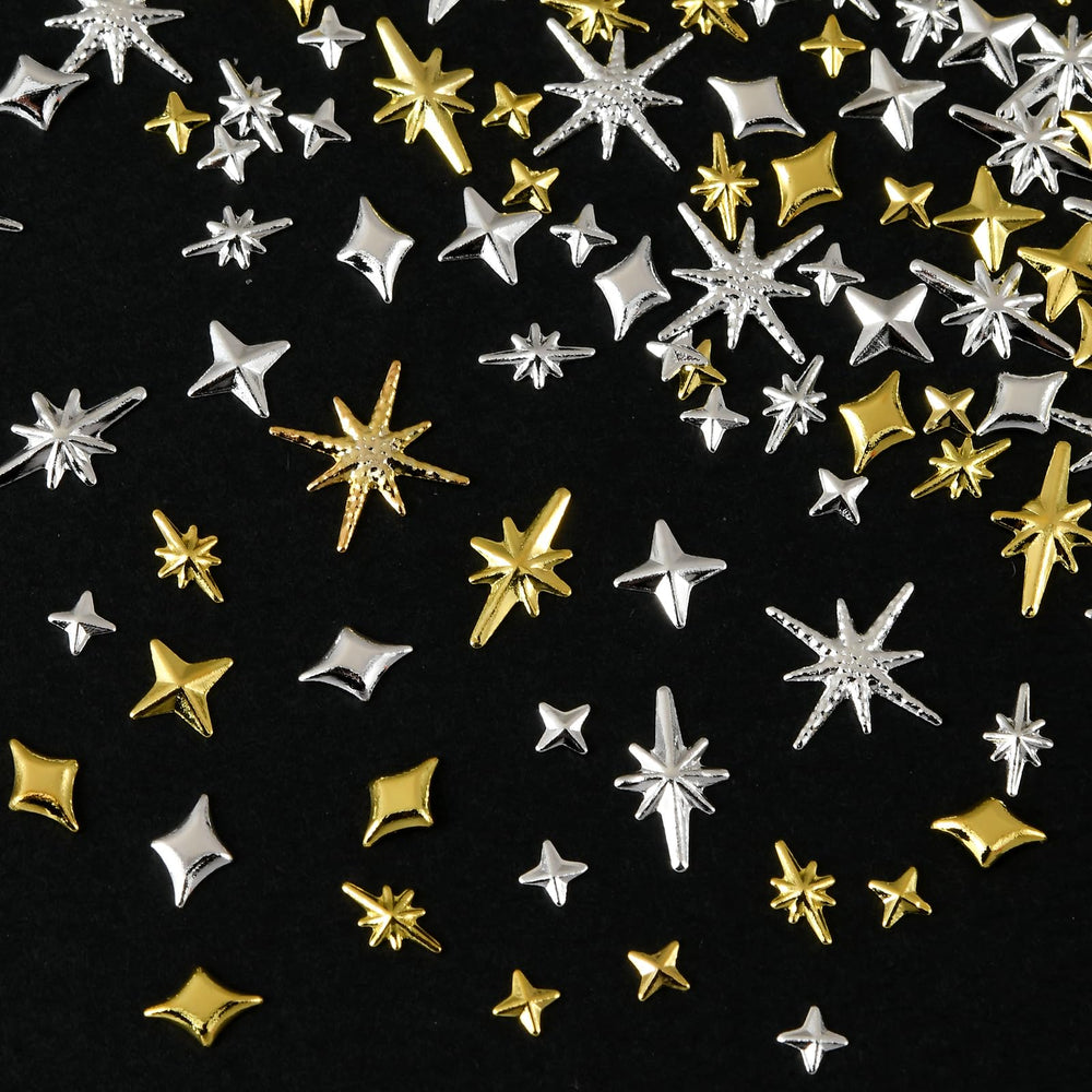 OPMADM estrellas decorativas para uñas: variedad de tamaños para creaciones personalizadas.
