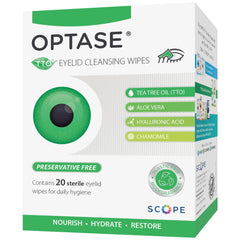 OPTASE TTO: paquete de toallitas para limpieza suave de ojos