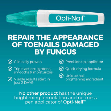Opti-Nail quick-application visual demonstrates easy at-home care.