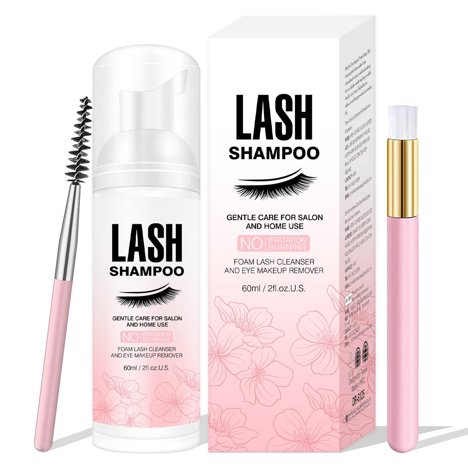 Smarxin Lash Shampoo de O'RMEAS, botella de 50 ml para limpieza suave.