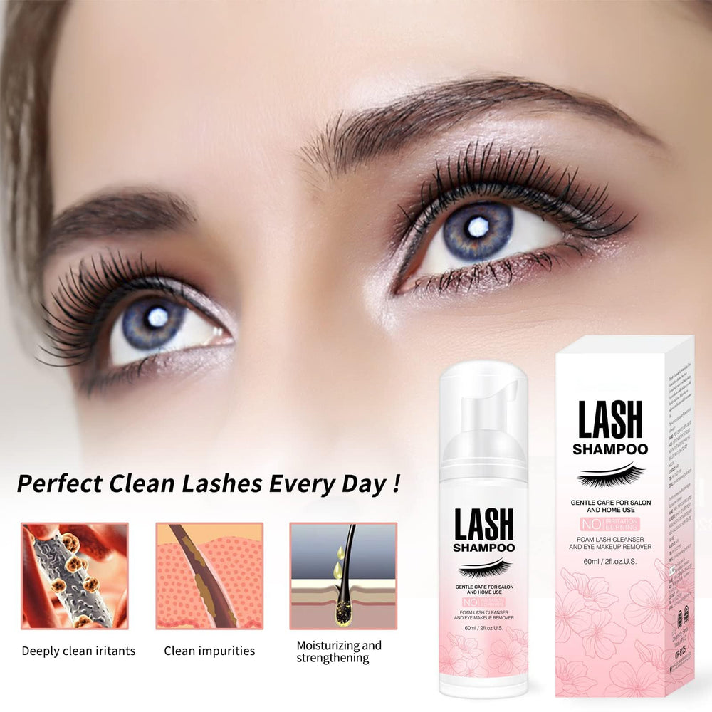 Cuidado natural para pestañas con Smarxin Lash Shampoo.